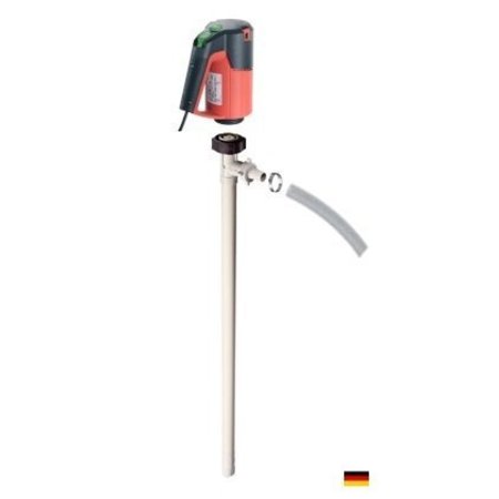 FLUX Electric Operated Drum Pump, Drum Pump Tube, Polypropylene, 47" Long, Electric Motor, 120V, 60Hz, 1ph 24-ZORO0112